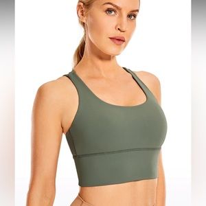 CRZ Yoga Strappy Back Bra Size L